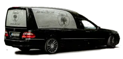 Ein schwarzes Auto für Leichentransporte